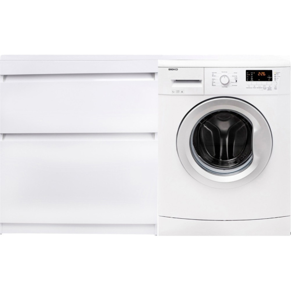 Тумба под стиральную машину напольная Style Line Даллас СС-00002385 белый