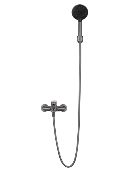 Смеситель для ванны с душем WONZON & WOGHAND ALFA, темный графит WW-AE3204-BGG