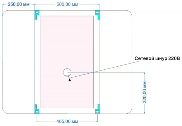Зеркало (100х80) Misty Стайл Трюмо ЗЛП453
