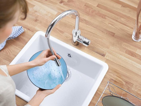 Смеситель однорычажный для мойки Grohe Eurosmart Cosmopolitan 31481 001 (31481001) хром