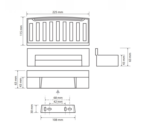 Мыльница Bemeta Cytro 102208292
