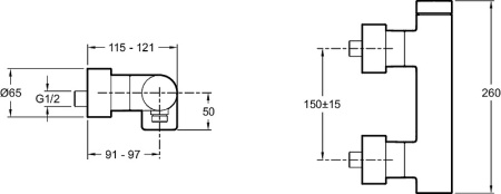 Смеситель для душа Jacob Delafon Composed E73091-TT