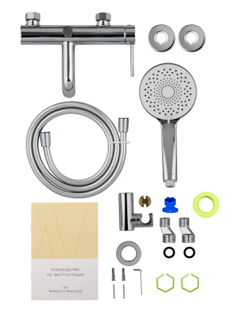 Смеситель для ванны с душем WONZON & WOGHAND STICK, хром WW-88639017-CR