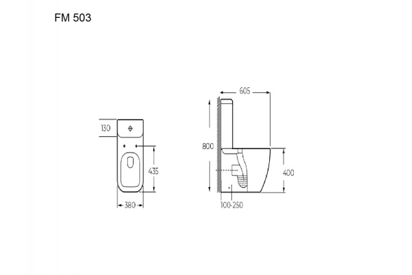 Напольный унитаз с бачком Relisan FM 503 Гл000026455