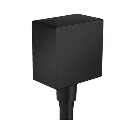 Подключение для душевого шланга Hansgrohe FixFit Square 26455670 черный матовый