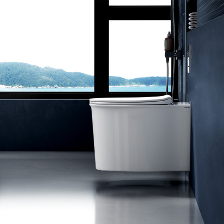 Унитаз ABBER Bequem AC1127 подвесной белый, безободковый