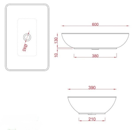 Раковина ArtCeram TAI TAL001 01;00 L6521