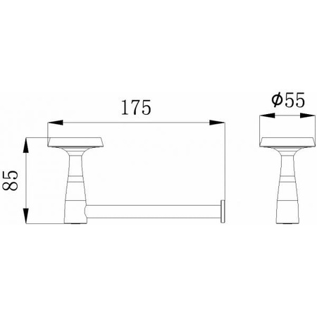 Держатель туалетной бумаги Rush Balearic BA39110