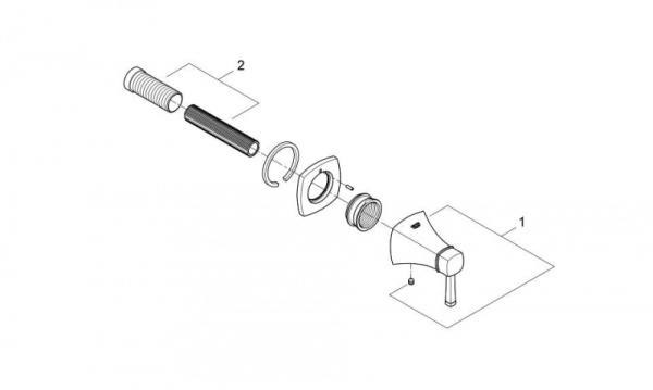 Накладная панлель GROHE Grandera 19944 EN0 (19944EN0) матовый никель