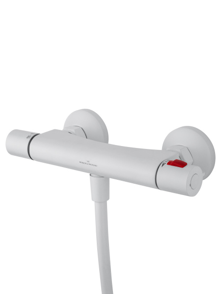 Смеситель для душа с термостатом WONZON & WOGHAND INN 5, белый матовый WW-B2005-A-MW
