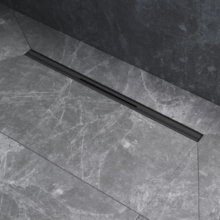 Душевой лоток с щелевой вставкой 60 см Am.Pm MasterFlow W01SC-S11-060-05BM черный матовый