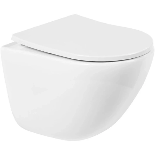 Унитаз подвесной безободковый BelBagno AMANDA BB051CHR без крышки