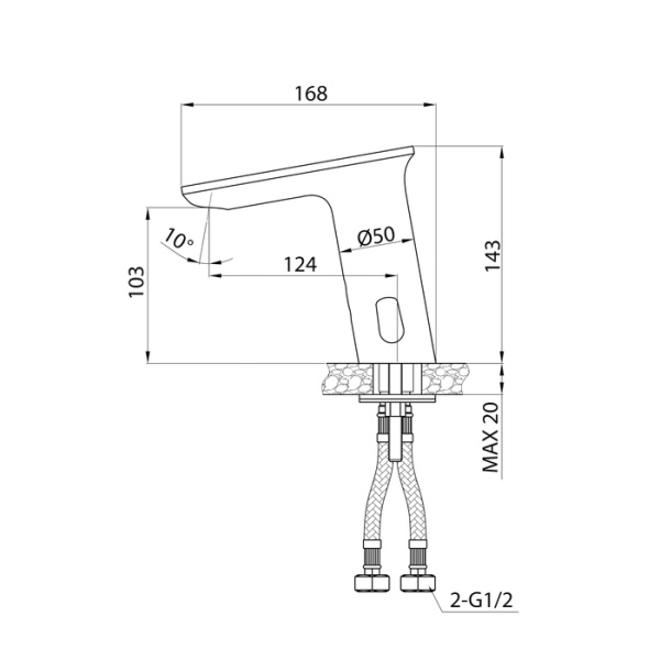 Смеситель для умывальника Iddis Pulse, сенсорный (PULSBS2i86) Смеситель для умывальника Iddis Pulse, сенсорный (PULSBS2i86)
