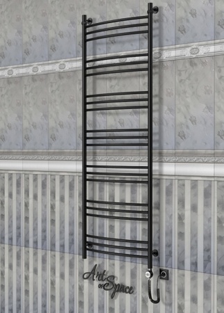 Электрический полотенцесушитель с функцией быстрой сушки ArtofSpace ARTICO EAAO6001800RAL9005RP
