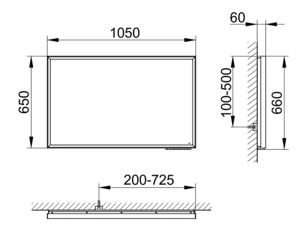 Зеркало с подсветкой Keuco Royal Lumos, 14597174000