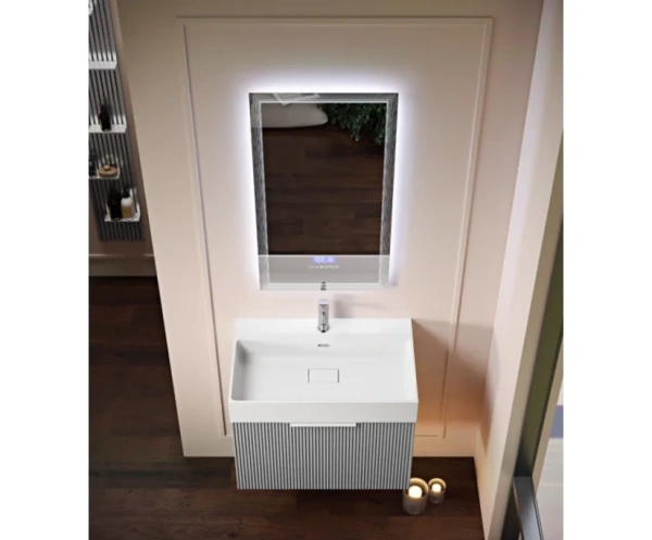 Тумба под раковину Cezares PREMIUM 55434 Plisse Grigio nuvola