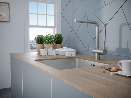 Смеситель для кухни Paulmark Spring Sp212067-SS