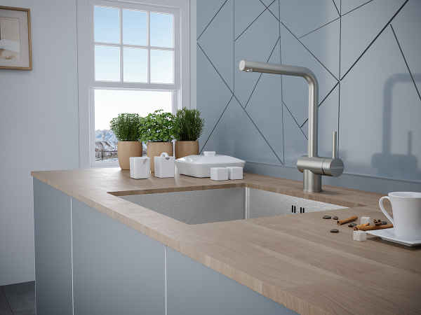 Смеситель для кухни Paulmark Spring Sp212067-SS