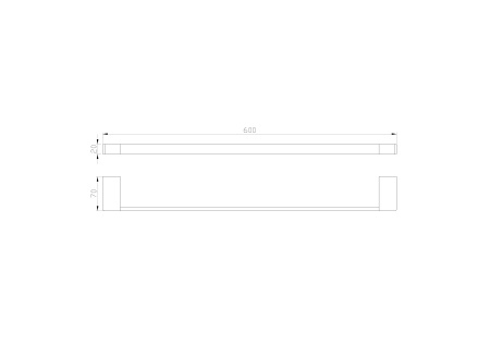 Вешалка для полотенец WONZON & WOGHAND, хром WW-9512