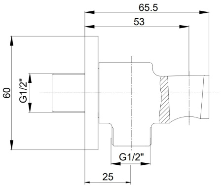Шланговое подсоединение с держателем E.C.A. 102199603C1EX