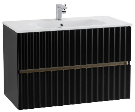 База под раковину Art&Max Еlegant AM-ELEGANT-1000-2C-SO-NM-LED Черный матовый