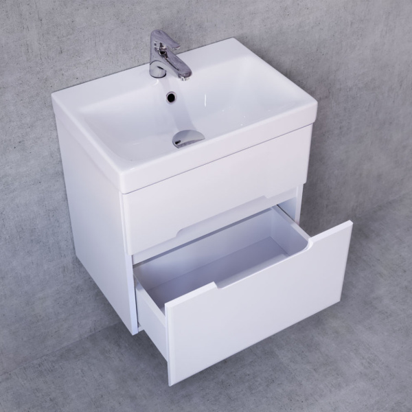 Тумба под раковину Jorno Moduo Slim 50  Mod.01.50/P/W