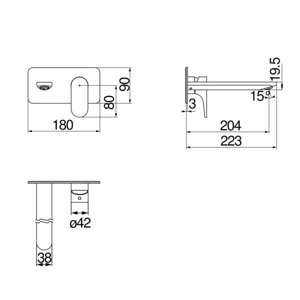 Смеситель для раковины Nobili Yoyo YO126198/1CR