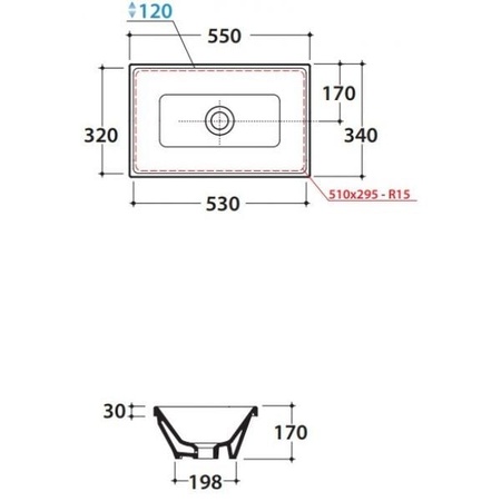 Раковина Globo Forty3 FO057.BI*0