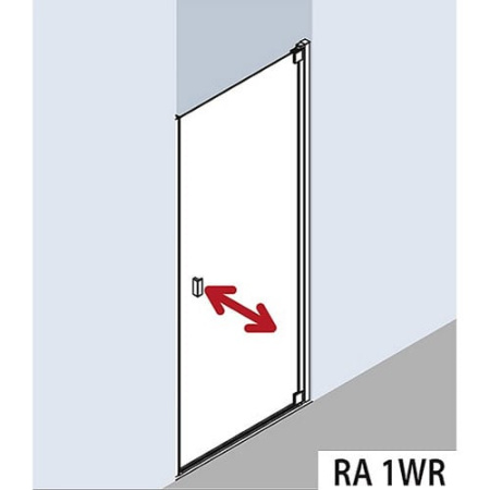Душевая дверь Kermi Raya RA 1WR 10020VAK