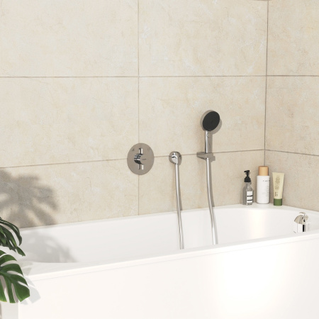 Смеситель для ванны на 2 потребителя Hansgrohe DuoTurn S 75418000 хром