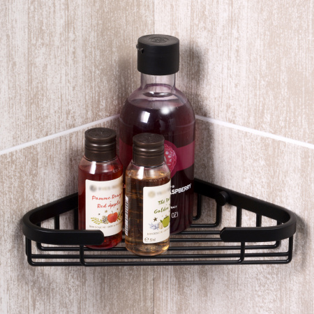 Полка металлическая  WasserKRAFT K-733BLACK