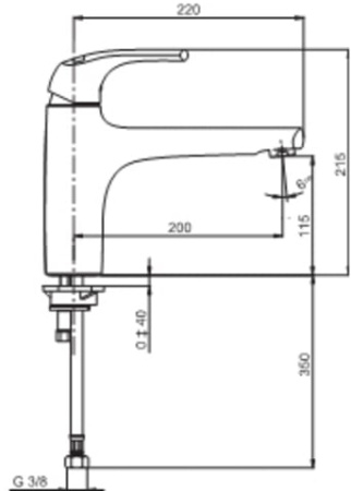 Смеситель для кухни Jacob Delafon Nateo E76251-CP
