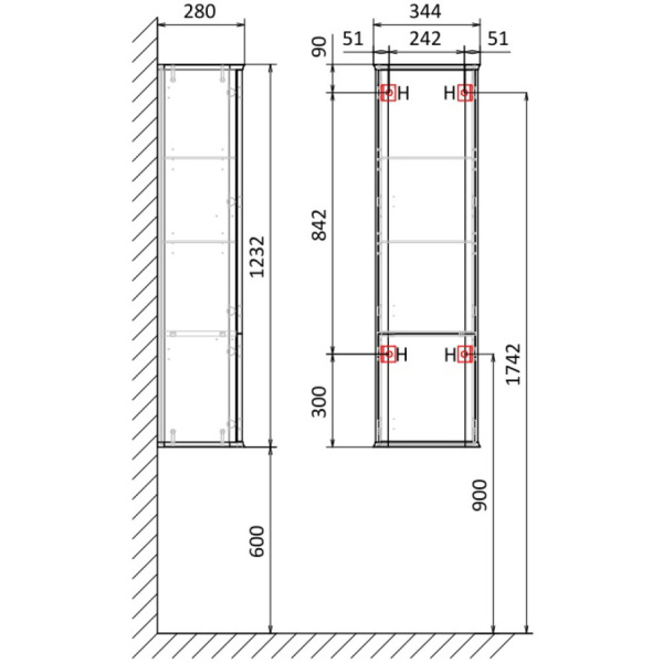 Пенал Jorno Pastel 125 Pas.04.125/P/BL