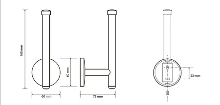 Держатель запасного рулона Bemeta Alfa 102512032