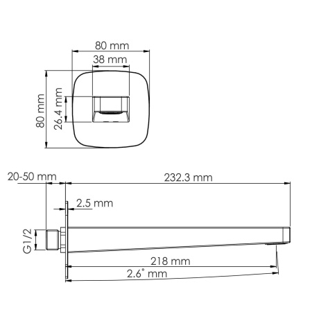 Смеситель для раковины WasserKRAFT Naab A8652.314