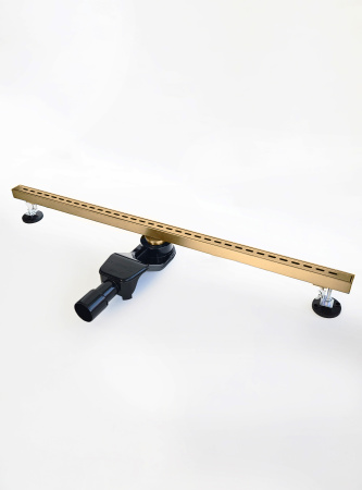 Душевой трап 90 см WONZON & WOGHAND, брашированное золото WW-65409M-BG