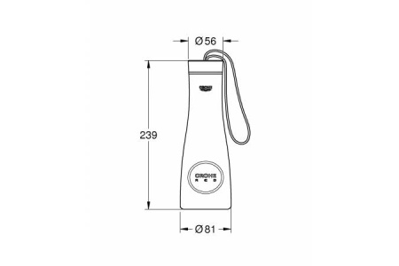 Термобутылка 450 мл GROHE RED 40919SD0