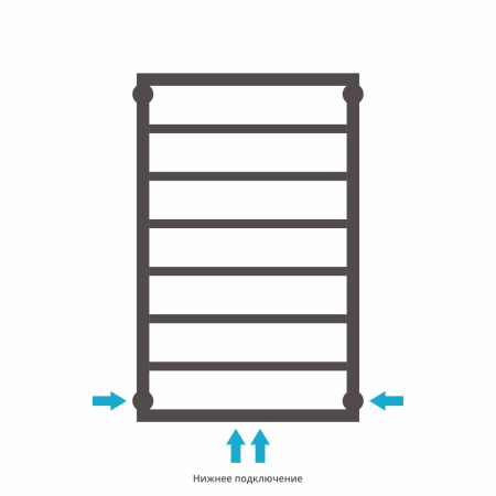 Полотенцесушитель Водяной Сунержа Канцлер (80х50) Шампань 020-0254-8050