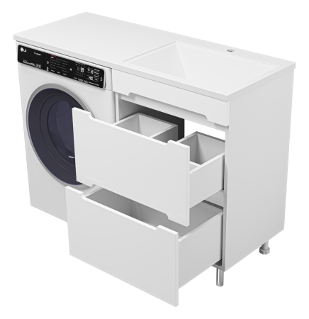 Тумба под стиральную машину Misty Байкал 55 Э-Бай06055-022Я