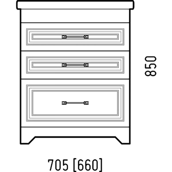 Тумба напольная Corozo Каролина 70 SD-00000923