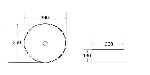 Накладная раковина (36х36) Bronze de Luxe зеленая  1054