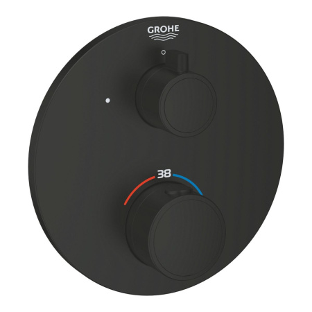 Термостат для душа GROHE Grohtherm 1022122430 (черный матовый)