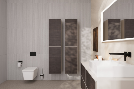 Смеситель для раковины встраиваемый Hansgrohe Metropol 32526670 черный матовый 