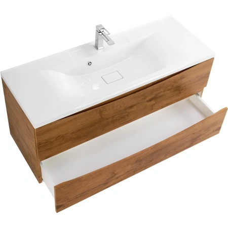 Тумба  под раковину подвесная с двумя выкатными ящиками BelBagno MARINO-1100-2C-SO-RN-P Rovere Nature