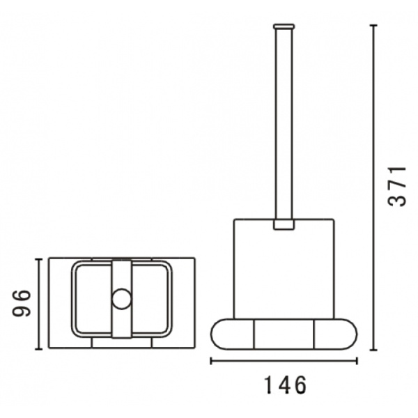 Ершик для унитаза Art&Max AM-3981AL