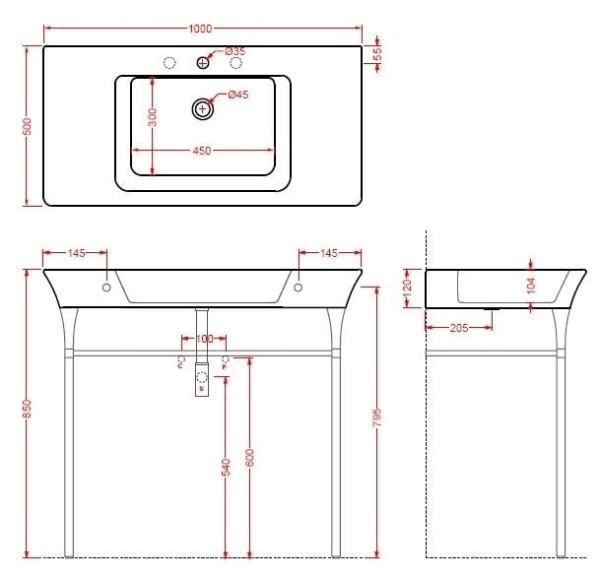 Раковина ArtCeram Jazz JZL015 01;00 (JZ31) 100x52см