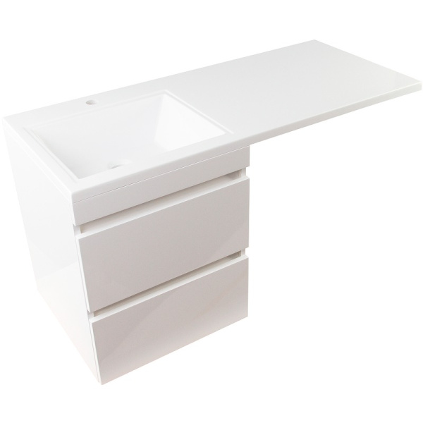 Тумба под стиральную машину подвесная Style Line Даллас СС-00002351 белый