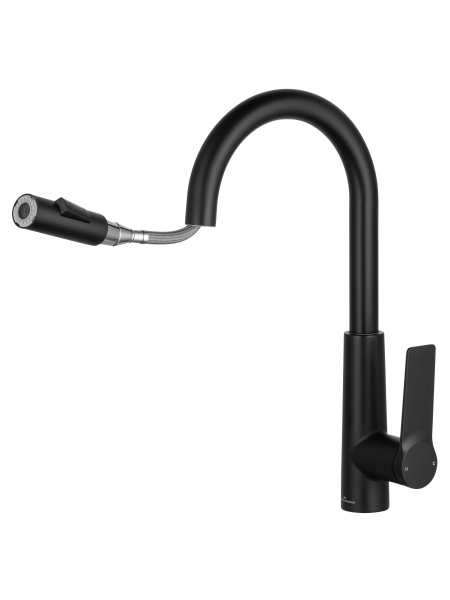 Смеситель для кухни с выдвижным изливом WONZON & WOGHAND, черный матовый WW-A20782-MB Смеситель для кухни с выдвижным изливом WONZON & WOGHAND, черный матовый WW-A20782-MB