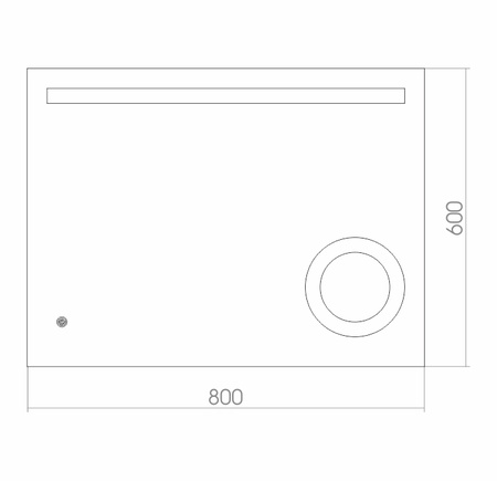 Зеркало (80х60) Silver Mirrors  Лайт ФР-00001377