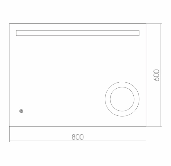 Зеркало (80х60) Silver Mirrors  Лайт ФР-00001377